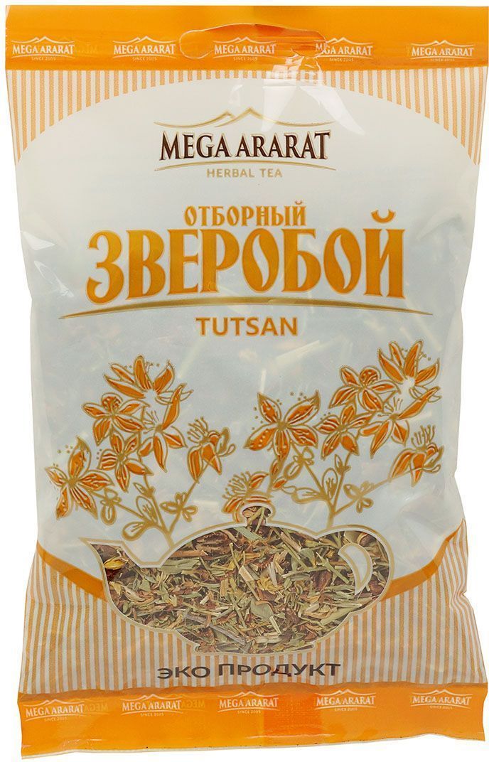 Mega Ararat Зверобой трава травяной чай листовой, 40 г0120710 Mega Ararat Зверобой трава травяной чай листовой, 40 г0120710Mega Ararat Зверобой трава - натуральный продукт из высокогорных, экологически чистых регионов Армении ручной сборки и традиционной сушки без химических добавок. Некрепкий чай из зверобоя является хорошей профилактической мерой при расстройствах желудка. Отвар зверобоя обладает антисептическими и вяжущими свойствами. Его можно применять при воспалении дыхательных путей, стоматите, колите и различных кишечных заболеваниях, а также позволительно для лечения головной боли и для улучшения процессов обмена веществ.