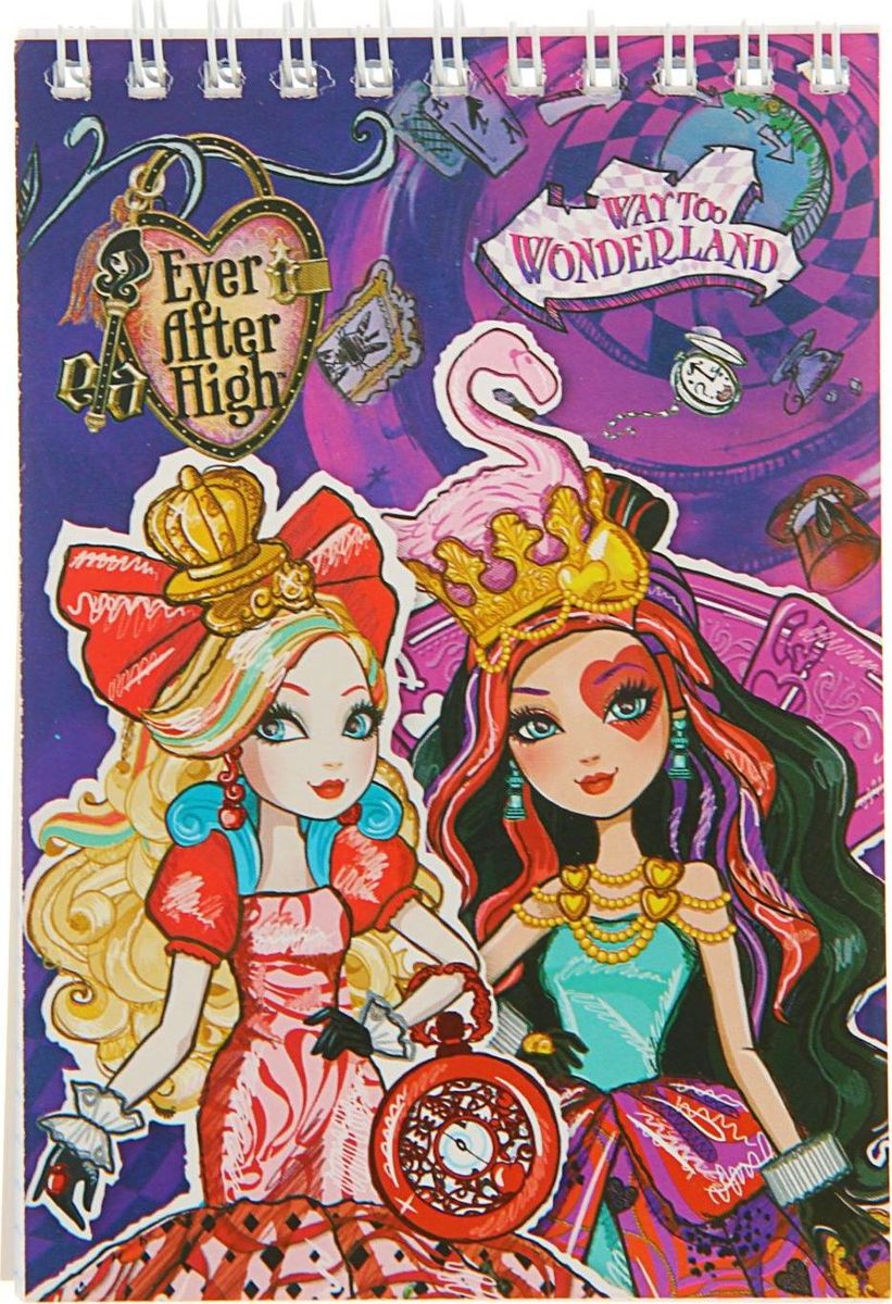 Ever After High Блокнот 60 листов72523WD Ever After High Блокнот 60 листов72523WDБлокнот А6, 60 листов на скрепке Ever After High обладает всеми необходимыми характеристиками, чтобы стать вашим полноценным помощником на каждый день.Блокнот — компактное и практичное полиграфическое изделие, предназначенное для записей и заметок. Такой аксессуар прекрасно подойдёт для фиксации повседневных дел.Это канцелярское изделие отличается красочным оформлением и придётся по душе как взрослому, так и ребёнку.