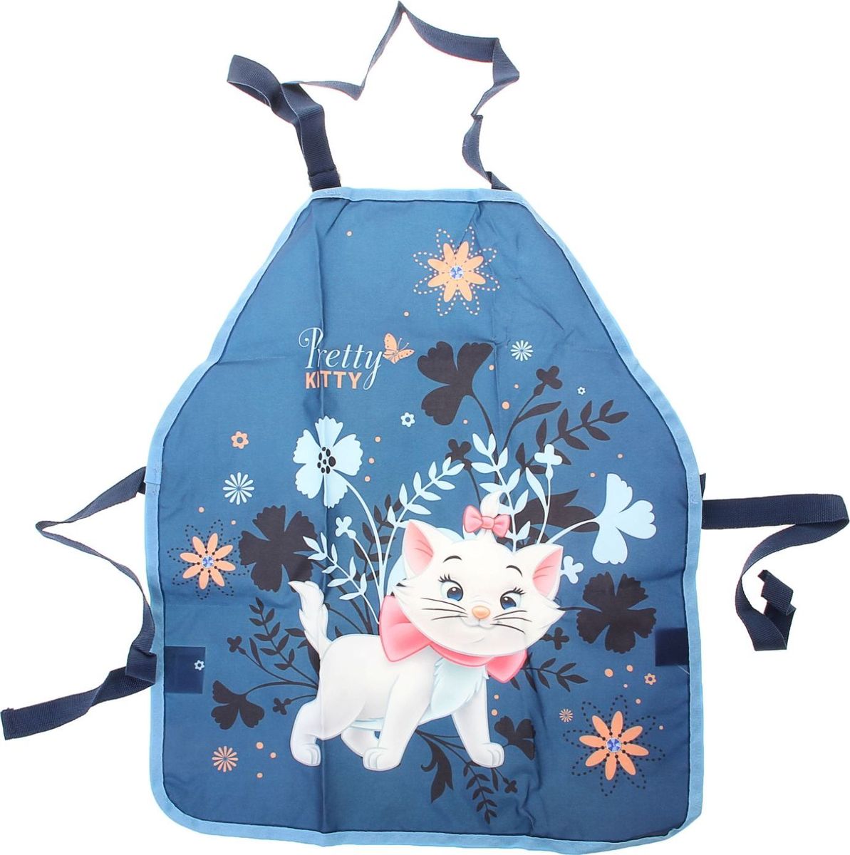 Disney Фартук детский Marie Cat72523WD Disney Фартук детский Marie Cat72523WDЯркий, красочный фартук поможет вашей маленькой моднице не испачкаться во время домашних хлопот, на уроках труда или изобразительного искусства, а диснеевская кошечка Marie будет радовать ее долгое время. Фартук имеет удобный покрой, позволяющий ребенку самостоятельно его надевать и снимать. Тонкие тесемочки легко завязываются вокруг талии.