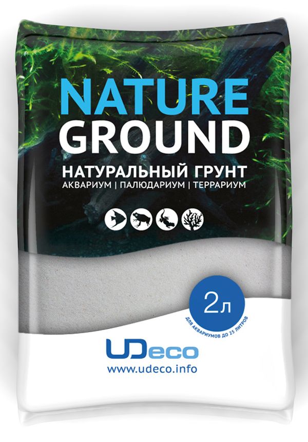 Грунт для аквариума UDeco Мраморный песок, натуральный, 0,2-0,5 мм, 2 л0120710 Грунт для аквариума UDeco Мраморный песок, натуральный, 0,2-0,5 мм, 2 л0120710Натуральный грунт UDeco Мраморный песок предназначен специально для оформления аквариумов, палюдариумов и террариумов. Изделие готово к применению.Грунт UDeco порадует начинающих любителей природы и самых придирчивых дизайнеров, стремящихся к созданию нового, оригинального. Такая декорация придется по вкусу обитателям аквариумов и террариумов, которые ещё больше приблизятся к природной среде обитания. Предназначен для аквариумов до 25 литров. Фракция: 0,2-0,5 мм.Объем: 2 л.
