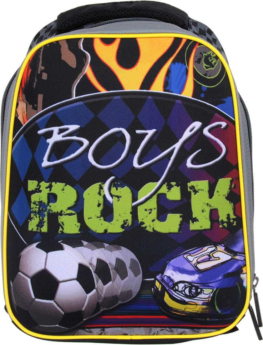 Centrum Ранец школьный Rock86966 Centrum Ранец школьный Rock86966Удобный школьный ранец Centrum Rock предназначен специально для детей и подростков. Ранец содержит одно внутреннее отделение, закрывающееся на застежку-молнию, в котором находятся разделительных перегородки для книг и бумаг разного формата.По бокам расположены два маленьких кармашка в сетку. Ранец оснащен широкими мягкими регулируемыми лямками, уплотненной спинкой, светоотражателями и ручкой-петлей для удобной переноски. Такой стильный ранец будет отличным помощником для вашего ребенка в его походах за знаниями.