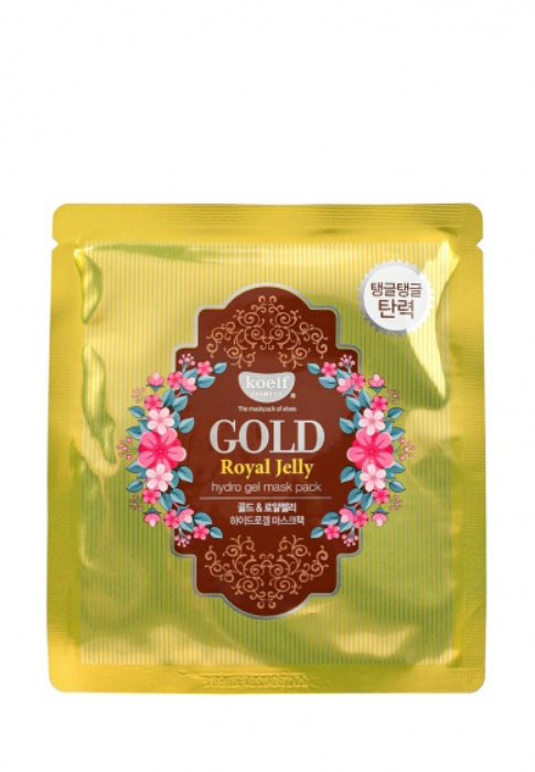 Koelf Маска для лица гидрогелевая с золотом и маточным молочком Gold & Royal Jelly Mask, 30 гр4627117800345 Koelf Маска для лица гидрогелевая с золотом и маточным молочком Gold & Royal Jelly Mask, 30 гр4627117800345Гидрогелевая маска с натуральным экстрактом пчелиного маточного молочка и коллоидным золотом.Гидрогель - это желеобразная вода, которая плотнее прилегает к коже и поступление активных веществ происходит быстрее нежели чем через тканевые маски.Многофункциональная гидрогелевая маска для лица пропитана эссенцией, которая реагирует на температуру кожи, расстворяется и проникает в глубокие слои дермы, устраняя мимические морщины. В состав масок входит пчелиное маточное молочко, которое оказывает омолаживающее (повышает эластичность, ускоряет обменные процессы клеток, повышает клеточный иммунитет), смягчающее и укрепляюще действия. Компонент коллоидное золото 24К обеспечивает здоровый, сияющий и ровный тон коже. Гиалуроновая кислота насыщает кожу коллагеном, чтобы поддерживать ее водный баланс. Нежный аромат лаванды успокаивает душу и тело, а также устраняет следы усталости с чувствительной кожи.
