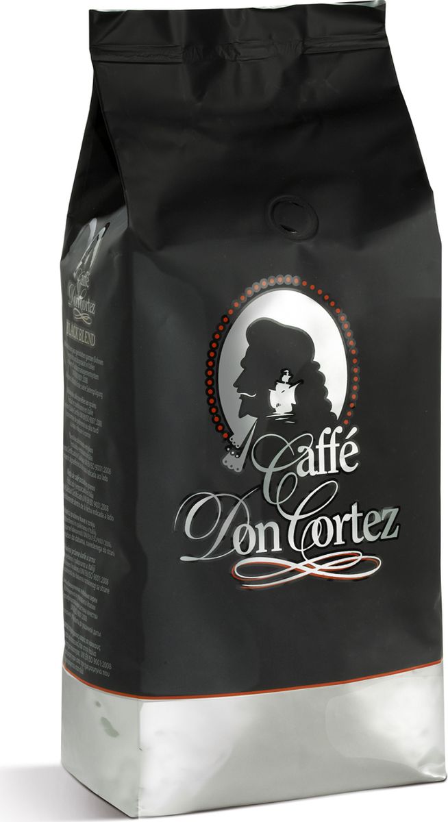 Carraro Don Cortez Black кофе в зернах, 1 кг0120710 Carraro Don Cortez Black кофе в зернах, 1 кг0120710Кофе Карраро Дон Кортез Блак - натуральный жареный высший сорт, в зернах. Средняя обжарка. Арабика - 80%, Робуста - 20%.
