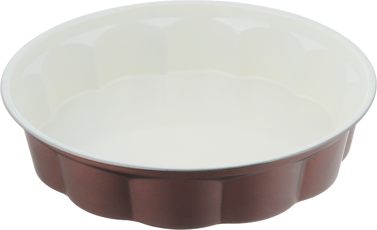 Форма для выпечки Termico EcoCeramo, с керамическим покрытием, диаметр 27,5 см54 009312 Форма для выпечки Termico EcoCeramo, с керамическим покрытием, диаметр 27,5 см54 009312Круглая форма для выпечки Termico EcoCeramo изготовлена из высококачественной углеродистой стали с керамическим покрытием, благодаря чему выпечка не пригорает и не прилипает к стенкам посуды. Кроме того, готовить можно с добавлением минимального количества масла и жиров. Керамическое покрытие также обеспечивает легкость мытья. Стальные стенки посуды быстро распределяют тепло, благодаря чему выпечка пропекается равномерно.Для чистки нельзя использовать абразивные чистящие средства и жесткие губки. Диаметр формы (по верхнему краю): 27,5 см. Высота стенки: 6 см.