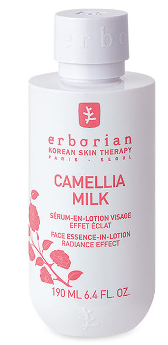 Erborian CAMELLIA смягчающее молочко для сияния кожи, 190 млFS-00897 Erborian CAMELLIA смягчающее молочко для сияния кожи, 190 млFS-00897Лосьон-сыворотка с текстурой молочка моментально придает коже сияние. За этот эффект, а также за борьбу с первыми признаками старения отвечает масло камелии с корейского острова Чуджу.Молочко питает кожу, подсвечивает её изнутри, борется с первыми признаками возрастных изменений кожи.После использования молочка кожа расцветает, разглаживается, становится более шелковистой и нежной, светится красотой.Средство прошло дерматологический контроль.