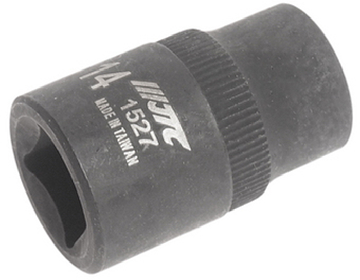 JTC Головка для обслуживания тормозных систем типа bendix. JTC-1527CA-3505 JTC Головка для обслуживания тормозных систем типа bendix. JTC-1527CA-3505Используется с ключом: 1/2. Размер: 14 мм. 5 граней. Применение: для тормозных систем типа bendix автомобилей Форд (Ford) и Мазда (Mazda). Количество в оптовой упаковке: 10 шт. и 100 шт. Габаритные размеры: 40/20/20 мм. (Д/Ш/В). Вес: 77 гр.