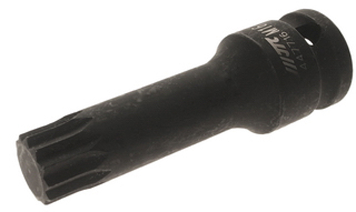 JTC Головка торцевая ударная SPLINE 1/2 х M16. JTC-447716RC-100BWC JTC Головка торцевая ударная SPLINE 1/2 х M16. JTC-447716RC-100BWCМатериал: хром-молибденовая сталь, под ключ 1/2.Тип: М16.Диаметр: 25 мм.Длина: 78 мм.