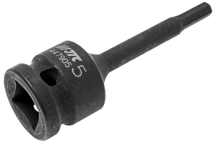 JTC Головка торцевая ударная HEX 1/2 х H5, длина 78 мм. JTC-447905CA-3505 JTC Головка торцевая ударная HEX 1/2 х H5, длина 78 мм. JTC-447905CA-3505Головка торцевая HEX ударная JTCОписание Материал: SNCM 8660. Размер: HEX 1/2хH5. Общая длина: 78 мм. Габаритные размеры: 78/25/25 мм. (Д/Ш/В) Вес: 75 г.