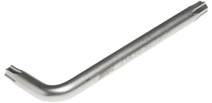 JTC Ключ TORX Г-образный T-30H. JTC-71430RC-100BWC JTC Ключ TORX Г-образный T-30H. JTC-71430RC-100BWCМатериал: S2 сталь.Размер: T30H.Размер удлиненной части: 70 мм.Размер короткой части: 24 мм.