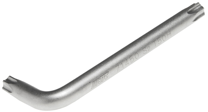 JTC Ключ TORX Г-образный T-50H. JTC-71450RC-100BWC JTC Ключ TORX Г-образный T-50H. JTC-71450RC-100BWCМатериал: S2 сталь.Размер: T50H.Размер удлиненной части: 95 мм.Размер короткой части: 32 мм.