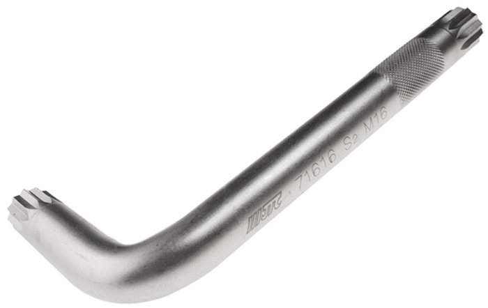 JTC Ключ Spline Г-образный M16. JTC-71616RC-100BWC JTC Ключ Spline Г-образный M16. JTC-71616RC-100BWCМатериал: S2 сталь.Размер: M16.Размер удлиненной части: 140 мм.Размер короткой части: 55 мм.