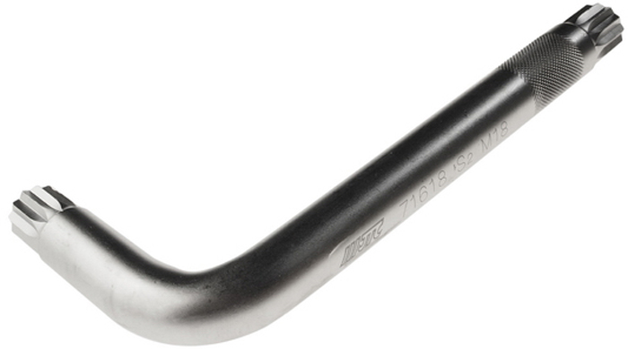 JTC Ключ Spline Г-образный M18. JTC-71618JTC-5477 JTC Ключ Spline Г-образный M18. JTC-71618JTC-5477Материал: S2 сталь.Размер: M18.Размер удлиненной части: 160 мм.Размер короткой части: 63 мм.