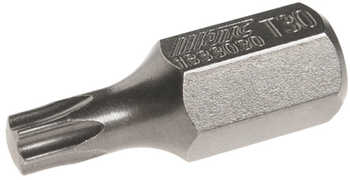 Бита JTC Torx, Т30х30 мм, 10 мм. JTC-1333030RC-100BWC Бита JTC Torx, Т30х30 мм, 10 мм. JTC-1333030RC-100BWCБита JTC Torx, удлиненная выполнена из стали.Размер: Т30 х 30 мм.Длина биты: 10 мм.