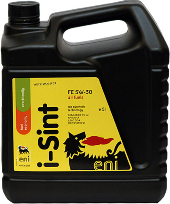 Моторное масло Eni 5w-30 i-Sint FE 5лS03301004 Моторное масло Eni 5w-30 i-Sint FE 5лS03301004Еni i-Sint FE 5W-30 полностью синтетическое высокотехнологичное моторное масло для бензиновых и дизельных двигателей автомобилей последнего поколения. Масло разработано с применением новейших технологий и отличается улучшенной топливной экономичностью по сравнению с другими продуктами класса SAE 5W-30. Характеристики.Спецификации и одобрения API SM/CF, ACEA C2ACEA A5/B5, ILSAC GF-4, FIAT 9.55535 S1