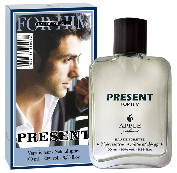 Apple Parfums Туалетная вода Univers New Present for HIM мужская 100ml28032022 Apple Parfums Туалетная вода Univers New Present for HIM мужская 100ml28032022Начальные ноты: бергамот, лимон, слива, яблоко. Ноты сердца: гвоздика, корица, красное дерево. Базовые ноты: ваниль, ветивер, кедр, сандал
