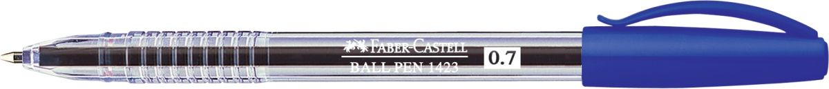 Faber-Castell Ручка шариковая 1423 синяя72523WD Faber-Castell Ручка шариковая 1423 синяя72523WD толщина линии 0,7 мм удобное и мягкое использование высококачественные чернила, не выцветают эргономичная форма длина письма: ~3000 м