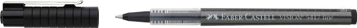 Faber-Castell Ручка-роллер Vision 5417 черная 10 шт72523WD Faber-Castell Ручка-роллер Vision 5417 черная 10 шт72523WD высококачественные, не выцветающиепигментные чернила, соответствующиесертификату DIN ISO 14145/2 равномерное письмо благодаря системе плавнойдозировки чернил пригоден для письма на документах окошко для проверки уровня чернил шариковый тонкий наконечник 0,4 мм3 цвета чернил