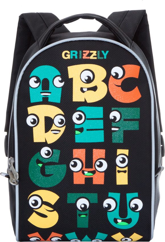 Grizzly Рюкзак дошкольный цвет черный RS-734-5/272523WD Grizzly Рюкзак дошкольный цвет черный RS-734-5/272523WDРюкзак дошкольный Grizzly изготовлен из высококачественного износоустойчивого материала с водоотталкивающей пропиткой. Рюкзак имеет одно вместительное отделение. Снаружи находятся светоотражающие вставки, делая ребенка заметным на дороге в темное время суток, благодаря чему его путь становится безопаснее. Мягкие регулируемые по высоте лямки обеспечат комфорт при носке, а так же рюкзак будет удобно подвесить на крючок благодаря петле для подвешивания сверху. Рюкзак оформлен ярким веселым принтом, который обязательно понравится ребенку.
