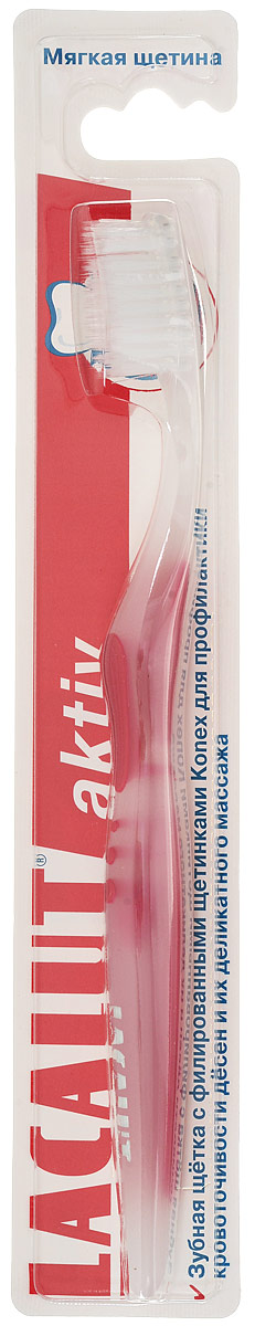 Lacalut Зубная щетка Aktiv, с заостренной щетиной, мягкая жесткость, цвет: красныйSatin Hair 7 BR730MN Lacalut Зубная щетка Aktiv, с заостренной щетиной, мягкая жесткость, цвет: красныйSatin Hair 7 BR730MNLacalut Зубная щетка Aktiv, с заостренной щетиной, мягкая жесткость, цвет: красный