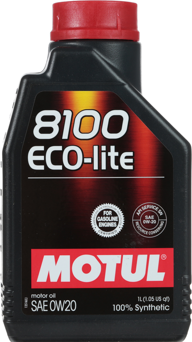 Масло моторное Motul 8100 Eco-Lite, синтетическое, 0W-20, 1 лS03301004 Масло моторное Motul 8100 Eco-Lite, синтетическое, 0W-20, 1 лS03301004100% синтетическое энергосберегающее моторное масло для современных бензиновых двигателей Honda, Mazda, Subaru и Toyota, а так же других азиатских производителей, требующих масло класса вязкости 20. API Стандарты: API SERVICES SN; ILSAC GF-5