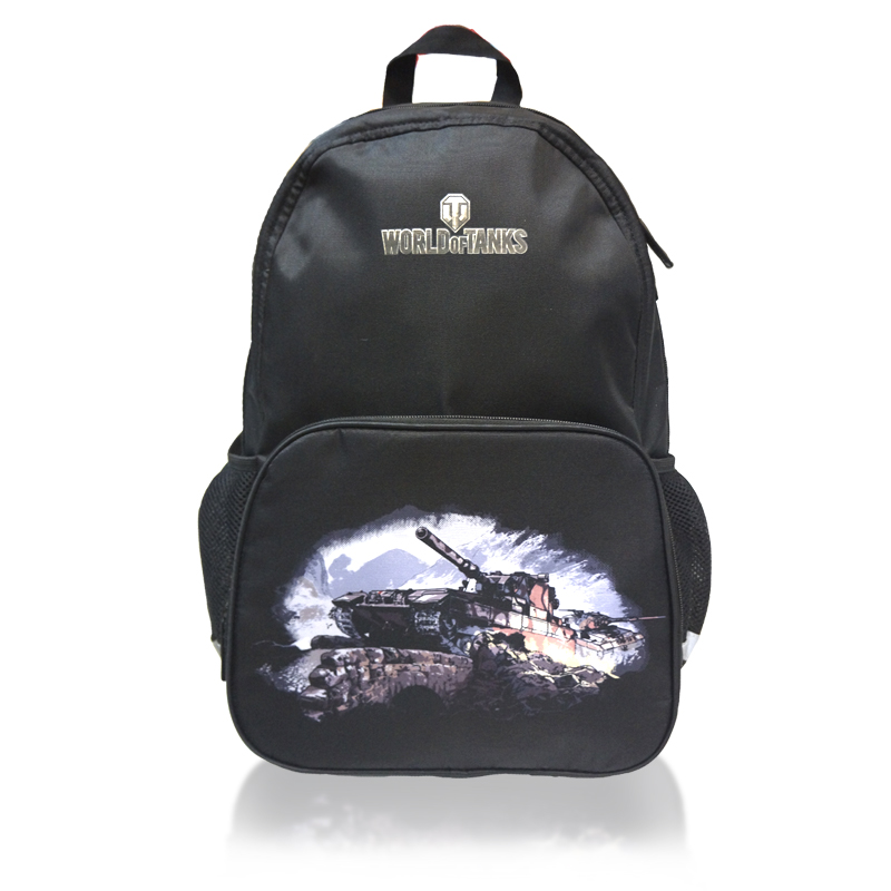 World Of Tanks Рюкзак для мальчика цвет черный WOT-SW-B672523WD World Of Tanks Рюкзак для мальчика цвет черный WOT-SW-B672523WDМатериал: полиэстер 100%. Размер рюкзака: 44*29*16 см. Основное отделение на молнии, 1 внешний карман на молнии, 2 боковых сетчатых кармана. Внутренний карман для учебников и кармашек для мелких предметов. Усиленная спинка. Светоотражающие элементы. Объем: 19,8 литра