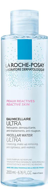 La Roche-Posay Physio Мицеллярная Reactive skin кожа Ultra, 200 млFS-54102 La Roche-Posay Physio Мицеллярная Reactive skin кожа Ultra, 200 млFS-54102Мицеллярная вода Ultra, разработанная Ля Рош Позе, мягко и тщательно очищает чувствительную, склонную к аллергии кожу лица и глаз. Новая архитектура формулы мицеллярной воды позволила соединить силу мицелл и глицерина для достижения ультраэффективной переносимости.Преимущества:Легкое скольжениеНовая текстура равномерно распределяется по поверхности кожи, не вызывая трения и повреждения защитного барьера кожи.Надежное сцеплениеБлагодаря новой формуле средства происходит прочный захват и удержание макияжа и микро-загрязнений.Легкой удалениеИнновационная формула обеспечивает моментальное очищение и удаление макияжа даже с глаз. Не требует смывания водой.