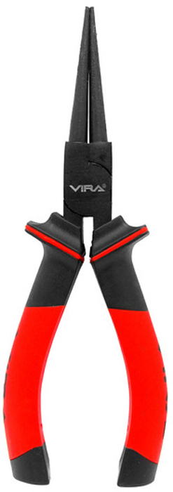 Круглогубцы Vira , 6 двухкомпонентные ручки. 311042CA-3505 Круглогубцы Vira , 6 двухкомпонентные ручки. 311042CA-3505Круглогубцы предназначены для фигурного сгибания проволоки, конусная форма их губок дает возможность делать изгиб с разным радиусом. Инструмент изготовлен из высококачественной инструментальной стали CS55. Режущие кромки круглогубцев дополнительно закалены, их твердость составляет 56-62 HRC. На рабочую часть нанесено воронение, которое защищает инструмент от коррозии, тем самым значительно увеличивая срок его службы. Двухкомпонентные рукоятки, созданные с учетом эргономики кисти, обеспечивают более надежный захват инструмента и больший комфорт в работе. Инструмент полностью отвечает требованиям стандарта GS (немецкий стандарт Geprufte Sicherheit), что свидетельствует о его надежности и высоком качестве исполнения.