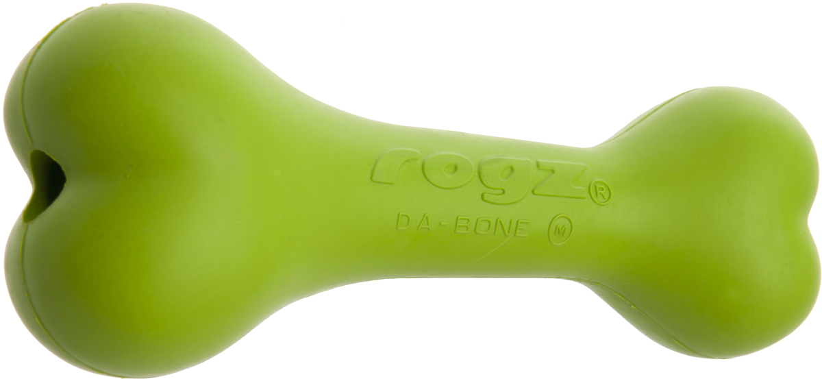 Игрушка для собак Rogz daBone. Косточка, с отверстием для лакомства, цвет: лайм, длина 21 смDB05L Игрушка для собак Rogz daBone. Косточка, с отверстием для лакомства, цвет: лайм, длина 21 смDB05LИгрушка для собак Rogz daBone. Косточка с отверстием для лакомства способствует тренировке жевательных мышц и массажирует десна. Можно использовать в качестве аппортировочных предметов.Занимательная игрушка предназначена для долгого жевания или разгрызания - идеальный вариант, когда у вас нет времени, чтобы поиграть с собакой!Имеет маркировку CE.Материал изделия: натуральная резина, кальций карбонат, кварц, масла, красящее вещество. Не токсично.