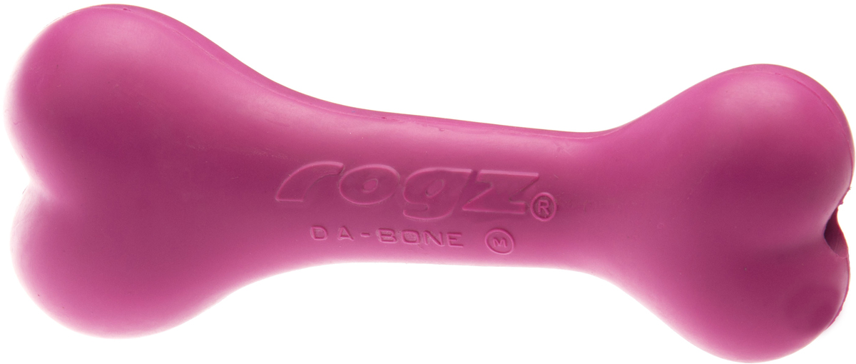 Игрушка для собак Rogz daBone. Косточка, с отверстием для лакомства, цвет: розовый, длина 9,5 смDB01K Игрушка для собак Rogz daBone. Косточка, с отверстием для лакомства, цвет: розовый, длина 9,5 смDB01KИгрушка для собак Rogz daBone. Косточка с отверстием для лакомства способствует тренировке жевательных мышц и массажирует десна. Можно использовать в качестве аппортировочных предметов.Занимательная игрушка предназначена для долгого жевания или разгрызания - идеальный вариант, когда у вас нет времени, чтобы поиграть с собакой!Имеет маркировку CE.Материал изделия: натуральная резина, кальций карбонат, кварц, масла, красящее вещество. Не токсично.