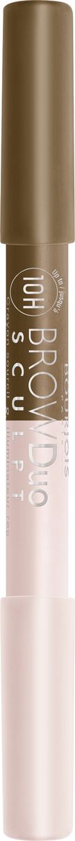 Bourjois Карандаш Для Бровей Brow Duo Sculpt, Тон 2228032022 Bourjois Карандаш Для Бровей Brow Duo Sculpt, Тон 2228032022Оформляет, моделирует, поднимает. Восково-пудровая текстура придает форму и интенсивность. Делает взгляд более распахнутым.