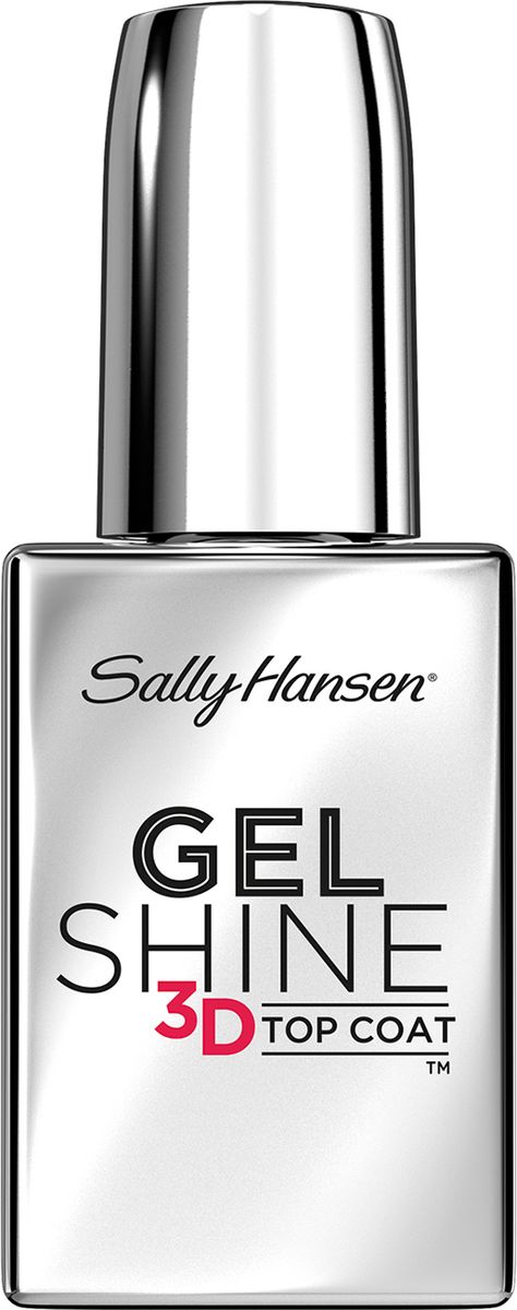 Sally Hansen Nailcare Верхнее покрытие с гелевым блеском 3d gel shine 3d top coat 13,3 млперфорационные unisex Sally Hansen Nailcare Верхнее покрытие с гелевым блеском 3d gel shine 3d top coat 13,3 млперфорационные unisexПревращает любой лак в маникюр, который выглядит как гель