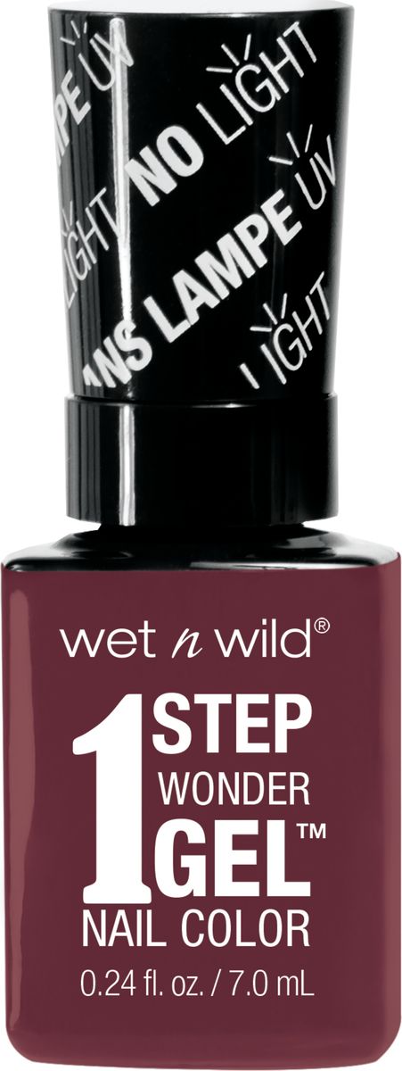 Wet n Wild Гель-лак для ногтей 1 Step Wonder Gel E7331 left maroonedперфорационные unisex Wet n Wild Гель-лак для ногтей 1 Step Wonder Gel E7331 left maroonedперфорационные unisexЛак держится до двух недель. Сохнет без использования ультрафиолетовой лампы, легко удаляется и не повреждает ногтевую пластину, не содержит толуола и фталатов.