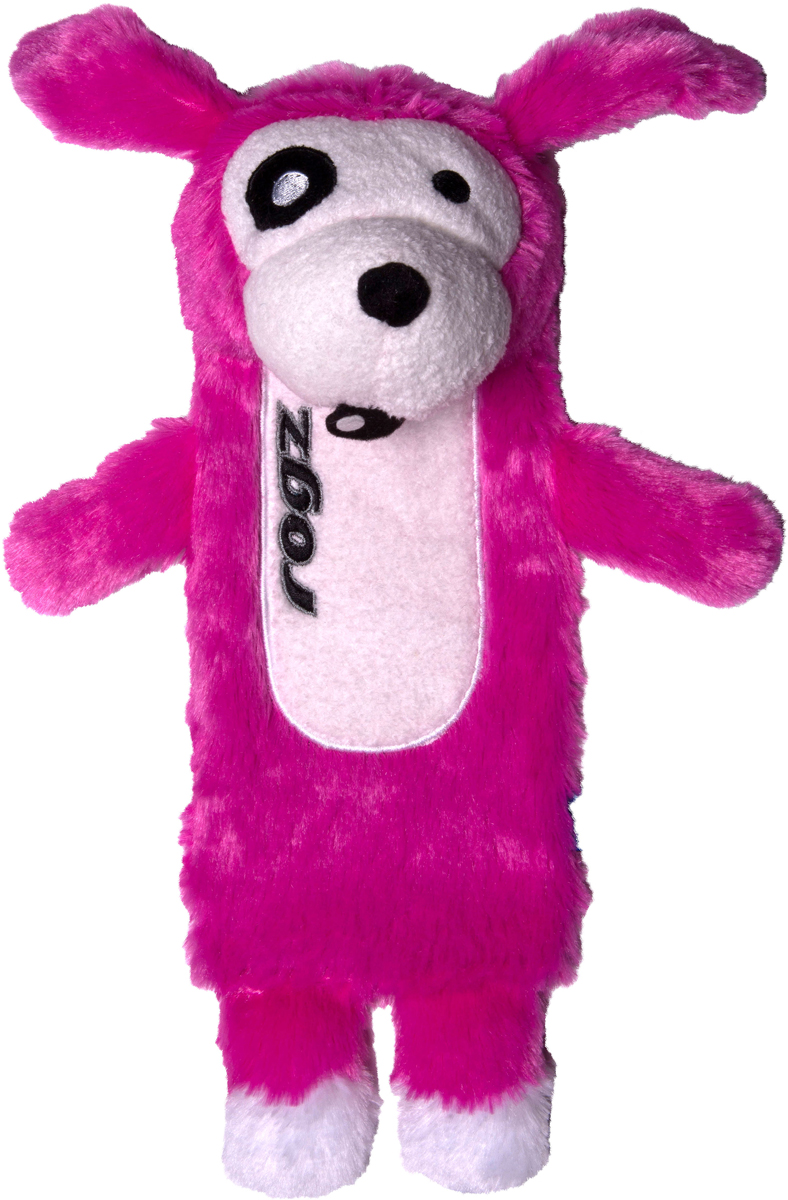 Игрушка для собак Rogz Thinz. Собака, цвет: розовый, длина 33 см0120710 Игрушка для собак Rogz Thinz. Собака, цвет: розовый, длина 33 см0120710Есть возможность поместить в игрушку пластиковую бутылку для дополнительного интереса у собаки.Для животных, которые любят играть в «Поймай-принеси» - это просто мечта.Небольшой вес изделия. Игрушка не травмирует зубы и десна.Удобна для переноски животным.Внутри игрушки – пищалка, что поддерживает интерес животного к игре. Полиэстер, синтетический наполнитель