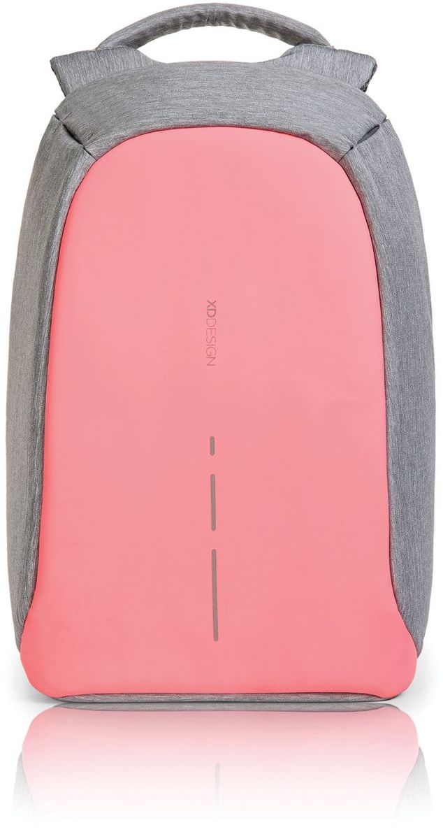 Рюкзак для ноутбука XD design Bobby Compact, до 14, цвет: серый, розовый, 11 лГризли Рюкзак для ноутбука XD design Bobby Compact, до 14, цвет: серый, розовый, 11 лГризлиРюкзак для ноутбука до 14 XD design Bobby Compact - это второе поколение противоугонного рюкзака меньшего размера. Несмотря на то, что габариты изделия стали меньше, благодаря продуманному расположению и устройству отделений влезет все, что может пригодиться в течение дня.Преимущества: • Полная защита от карманников: не открыть, не порезать.• Вшитый USB-порт для зарядки гаджетов.• Светоотражающие полосы.• Супер-легкий: на 25% легче аналогов.• Отделение для ноутбука до 14.• Отделение для планшета.• Чехол-кошелек для мелких аксессуаров.• Крепления для бутылки воды и камеры.