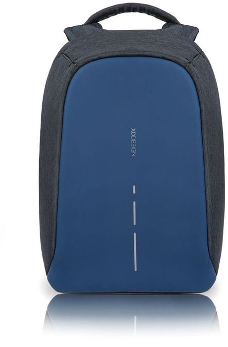 Рюкзак для ноутбука XD design Bobby Compact, до 14, цвет: темно-серый, темно-синий, 11 лMABLSEH10001 Рюкзак для ноутбука XD design Bobby Compact, до 14, цвет: темно-серый, темно-синий, 11 лMABLSEH10001Рюкзак для ноутбука до 14 XD design Bobby Compact - это второе поколение противоугонного рюкзака меньшего размера. Несмотря на то, что габариты изделия стали меньше, благодаря продуманному расположению и устройству отделений влезет все, что может пригодиться в течение дня.Преимущества: • Полная защита от карманников: не открыть, не порезать.• Вшитый USB-порт для зарядки гаджетов.• Светоотражающие полосы.• Супер-легкий: на 25% легче аналогов.• Отделение для ноутбука до 14.• Отделение для планшета.• Чехол-кошелек для мелких аксессуаров.• Крепления для бутылки воды и камеры.