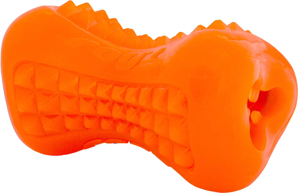 Игрушка для собак Rogz Yumz. Косточка, цвет: оранжевый, длина 15 см0120710 Игрушка для собак Rogz Yumz. Косточка, цвет: оранжевый, длина 15 см0120710Игрушка с массажными насечками.Внутри отверстие для угощения.Идеальна для жевания и разгрызания.Материал не токсичен. 85% натуральная резина, 15% искусственный каучук.