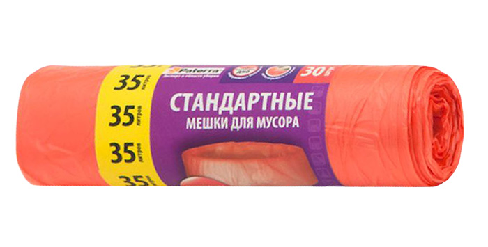 Мешки для мусора Paterra, цвет: красный, 35 л, 30 шт787502 Мешки для мусора Paterra, цвет: красный, 35 л, 30 шт787502Мешки Paterra, выполненные извысокопрочного и эластичного полиэтилена, обеспечатчистоту и гигиену в квартире. Они удобны для сбора иутилизации мусора,занимают мало места, практичны в использовании. Благодаря удобным размерам, мешки легко вкладываются в ведро.Количество: 30 шт.Размер мешка: 52 х 57 см.