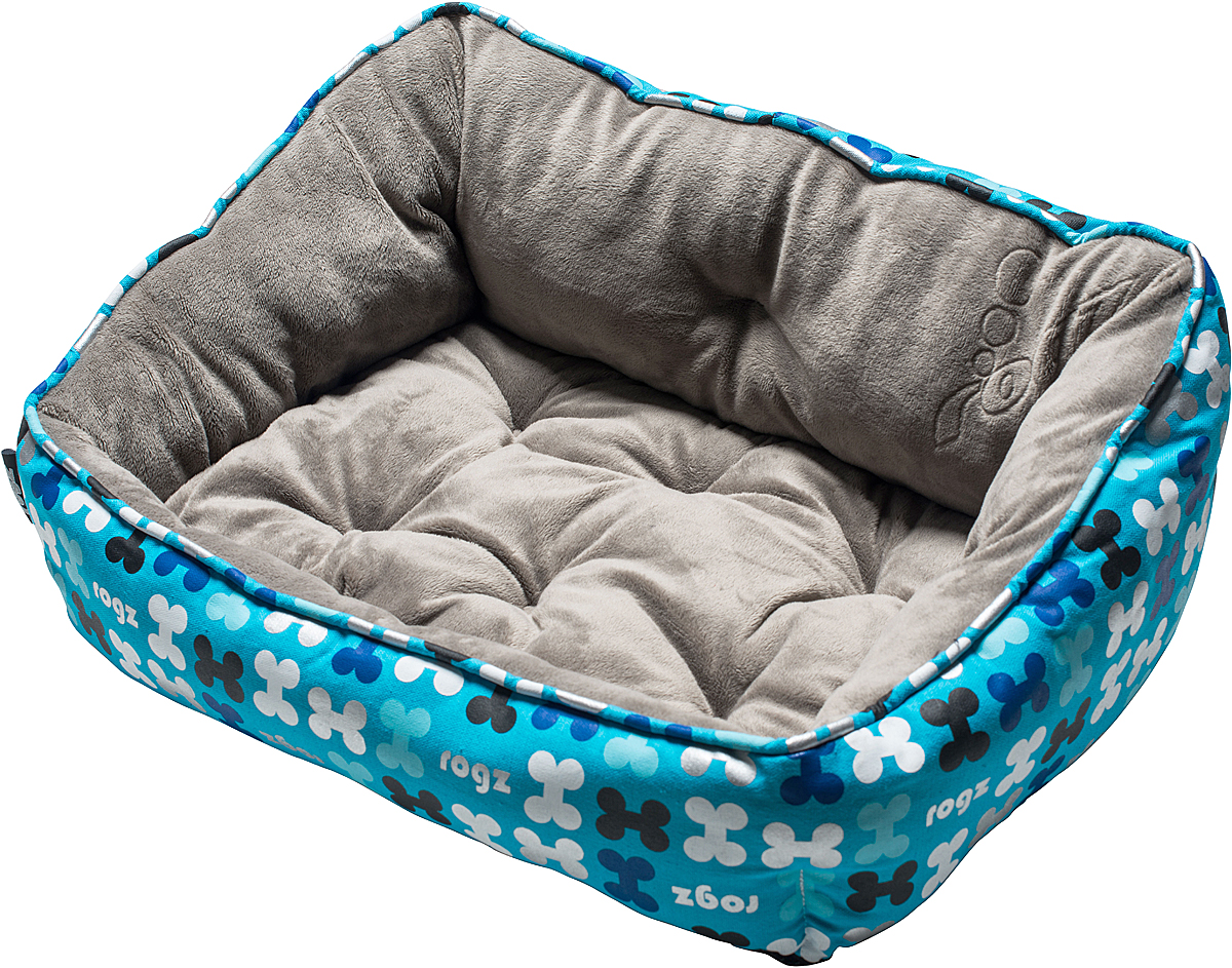 Лежак для собак Rogz Trendy Podz, цвет: голубой, 29 х 56 х 43 см0120710 Лежак для собак Rogz Trendy Podz, цвет: голубой, 29 х 56 х 43 см0120710Очень мягкий и комфортный лежак для собак Rogz Trendy Podz.Флисовые бортики внутри изделия.Двусторонняя подушка.Уникальный дизайн.Подвергается стирке.