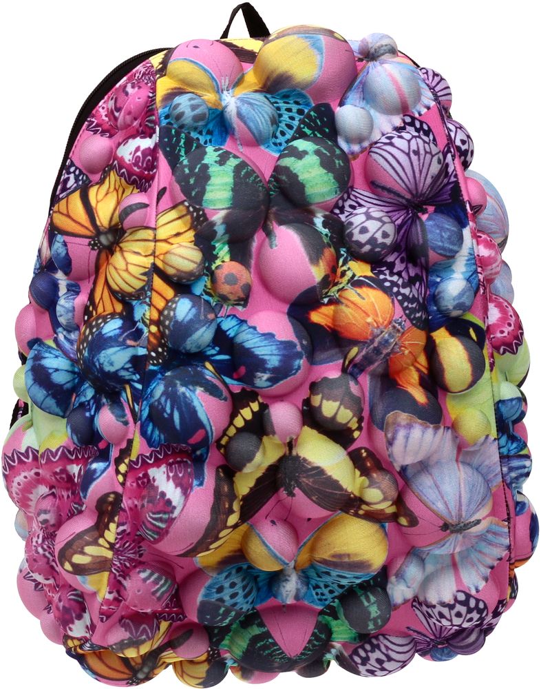 Рюкзак городской MadPax Bubble Half. Butterfly, 16 л95429-924 Рюкзак городской MadPax Bubble Half. Butterfly, 16 л95429-924MadPax Bubble Half — легкий и вместительный рюкзак с одним основным отделением и застежкой на молнии, уместный в ритме большого города.В основное отделение с легкостью входит ноутбук размером диагонали 13 дюймов, iPad и формат А4. Незаменимый аксессуар как для активного городского жителя, так и для школьников и студентов. Широкие лямки можно регулировать для наиболее удобной посадки, а мягкая ортопедическая спинка делает ношение наиболее удобным и комфортным.