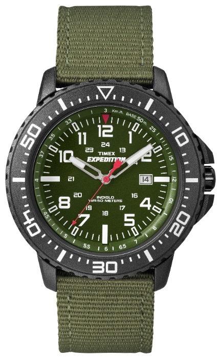 Наручные часы женские Timex Expedition, цвет: черный, зеленый. T49944BM8434-58AE Наручные часы женские Timex Expedition, цвет: черный, зеленый. T49944BM8434-58AEКорпус 44мм, Зеленый циферблат, двойной сплошной тканевый ремешок зеленый, Легкоустанавливаямая дата QUICK-DATE®, Водозащита 5АТМ, Подсветка INDIGLO®, Ширина ремешка 22мм
