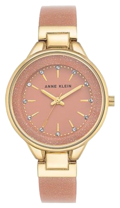 Наручные часы женские Anne Klein Watches, цвет: розовый, золотистый. 1408LPLPBM8434-58AE Наручные часы женские Anne Klein Watches, цвет: розовый, золотистый. 1408LPLPBM8434-58AEКорпус 36мм с золотистым покрытием, Циферблат нюдовый, безель золотого цвета, браслет из пластика золотого и нежно розового цвета/ мерцание блесток, Минеральное стекло, водозащита 3 АТМ