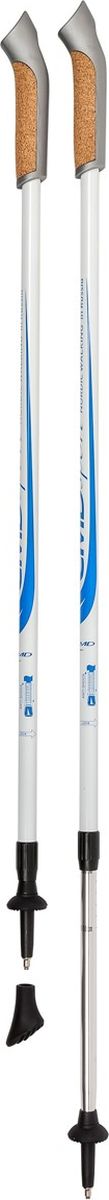Палки для скандинавской ходьбы CMD Sport Anti-Shock, телескопические, цвет: белый, S-M, длина 90-140 см, 2 штWRA523700 Палки для скандинавской ходьбы CMD Sport Anti-Shock, телескопические, цвет: белый, S-M, длина 90-140 см, 2 штWRA523700Телескопические алюминиевые палки для скандинавской ходьбы CMD Sport с антишоком. Палки состоят из двух секций, и имеют размер 87 см в сложенном виде. Такие палки удобны при транспортировке, их можно положить в чехол или оставить в автомобиле до очередного занятия.Палки для скандинавской ходьбы CMD Sport выполнены из прочного алюминия, и прекрасно подойдут новичкам для освоения правильной техники скандинавской ходьбы. Каждая пара палок укомплектована резиновыми наконечниками для ходьбы по асфальту. При занятиях в парке на грунте, песке или по снегу можно использовать металлические наконечники, которые изготовлены из вольфрама, и прослужат Вам не один сезон. Ручки скандинавских палок CMD Sport эргономичной формы и изготовлены из пластика со вставкой из натуральной пробки. Темляки телескопических палок CMD Sport anti-shock являются быстросъемными. Палки для финской ходьбы CMD Sport anti-shock имеют внутри палки пружинку для снижения ударной нагрузки на суставы при ходьбе. Они станут прекрасным подарком близким людям.Основной цвет: белыйВысота: регулируемая (телескоп.)Размер: 90-140 смСостав: алюминиевый сплавРучка: PP with cork (полипроп./пробка)Темляк: ComFit C, съемныйРазмер темляка: S/M или L/XLНаконечник: Несъемный металлический для грунтаНасадка: резиновый башмакВес: 500 г.Не подлежит обязательной сертификацииСрок службы 5 летГарантия на палки для скандинавской ходьбы действует в течение 30 дней с момента покупки, распространяется только на древко палок, не распространяется на комплектующие принадлежности (темляки, наконечники). Гарантийным случаем не является:- неисправность, возникшая по вине Покупателя (неправильная эксплуатация, несоблюдение техники скандинавской ходьбы, механические повреждения и т.п.). - повреждение/утеря/износ комплектующих частей, в том числе: темляки, наконечники. Продавец не несет ответственности за неправильное понимание и применение полученной учебной информации, которые могут нанести вред здоровью Покупателя или стать причиной поломки палок! Палки следует использовать только по назначению. Нельзя опираться на палку всей массой тела.