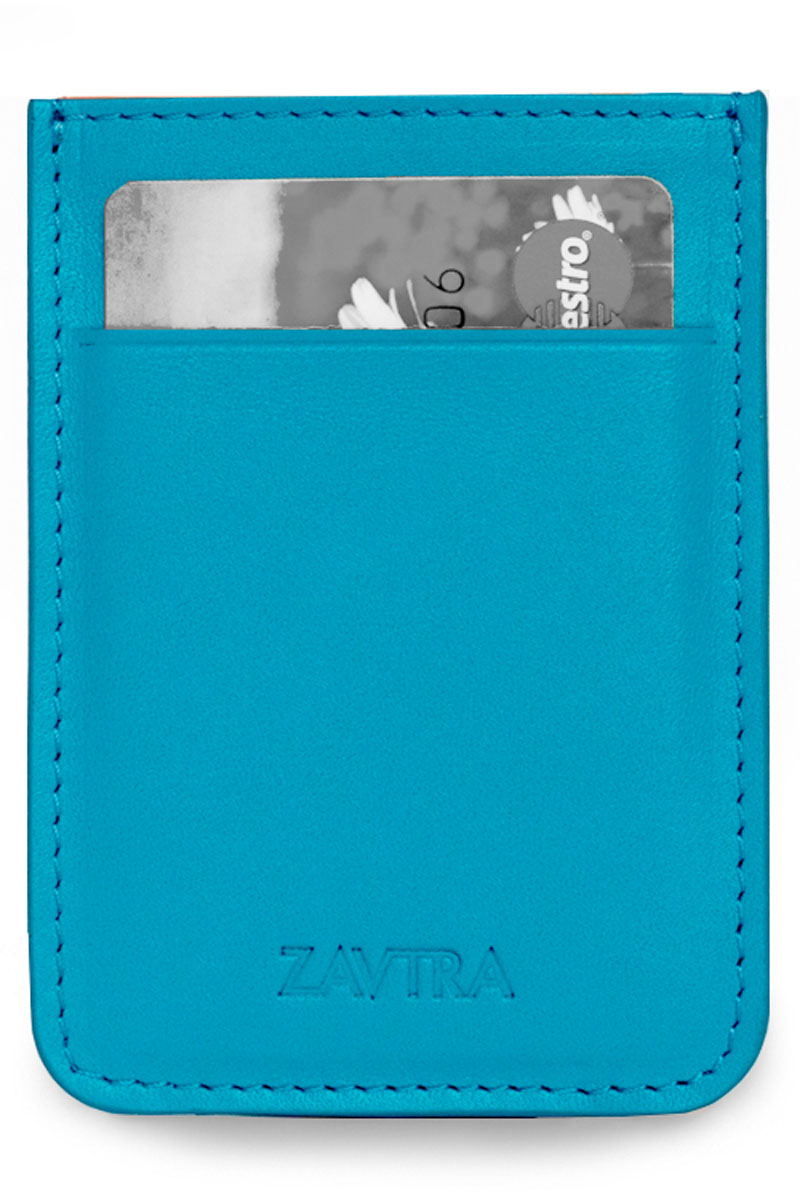 Кошелек Zavtra, цвет: голубой. zav01seaINT-06501 Кошелек Zavtra, цвет: голубой. zav01seaINT-06501Компактный кожаный кошелек ZAVTRA вмещает 4–5 банковских либо иных карт, права или пропуск, а также наличные на несколько дней.