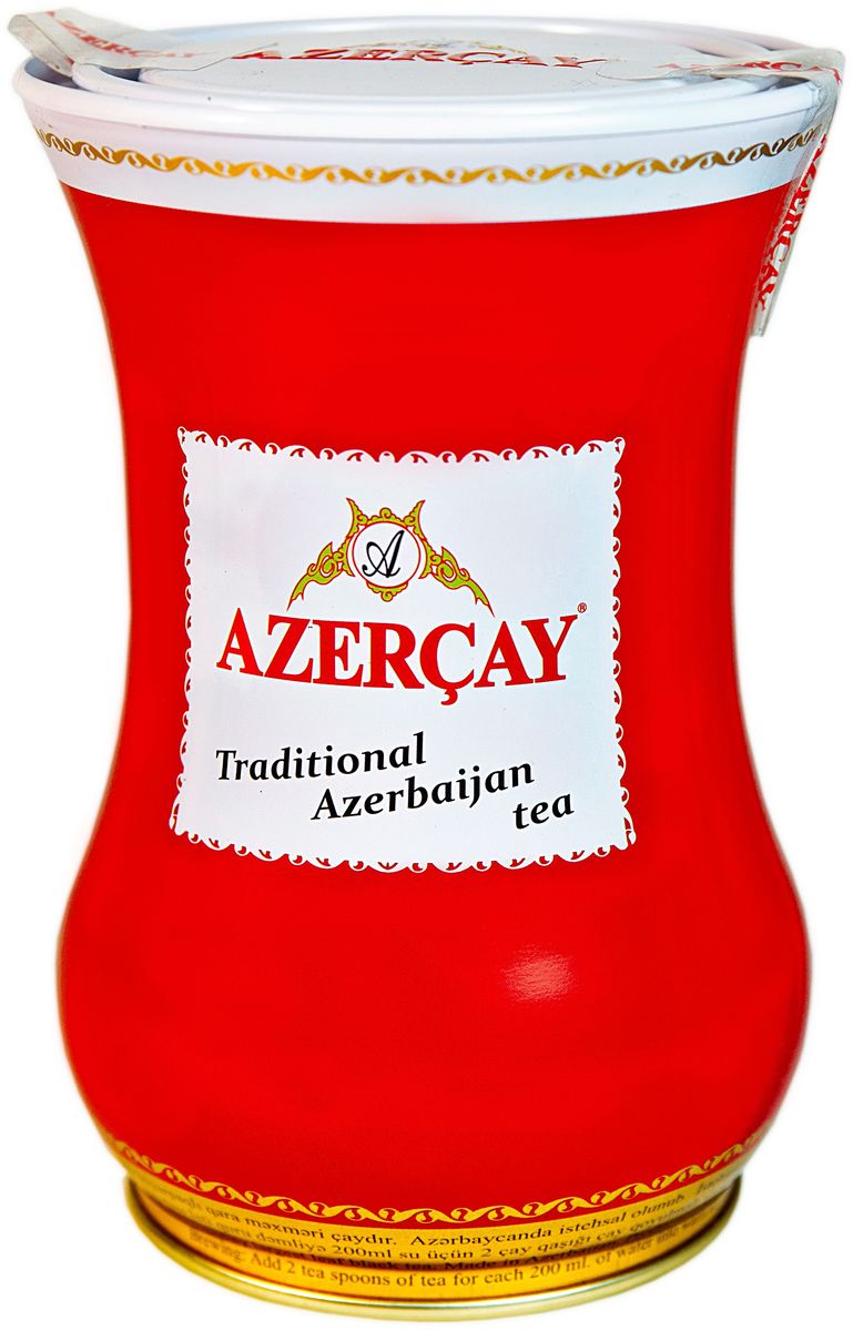 Azercay Armudu чай черный листовой, 100 г101246 Azercay Armudu чай черный листовой, 100 г101246Крупнолистовой черный байховый чай высшего сорта. Смесь чаев из регионов Азербайджана Ленкоран и Астара. Способ приготовления: заварить из расчета 1 чайная ложка на чашку. Настаивать 5-6 минут.