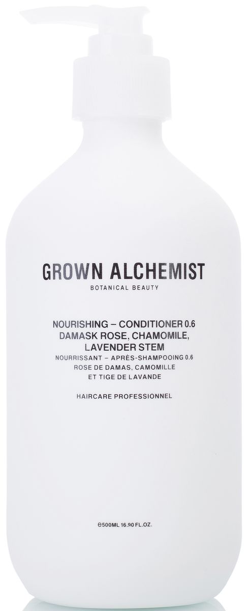 Grown Alchemist Питательный кондиционер для волос, 500 мл72523WD Grown Alchemist Питательный кондиционер для волос, 500 мл72523WDВысокоэффективный питательный кондиционер, идеальный для ежедневного использования. Помогает сохранять и усиливать здоровый блеск волос, их силу, послушность и мягкость, при этом обеспечивает защиту волосяного стержня.
