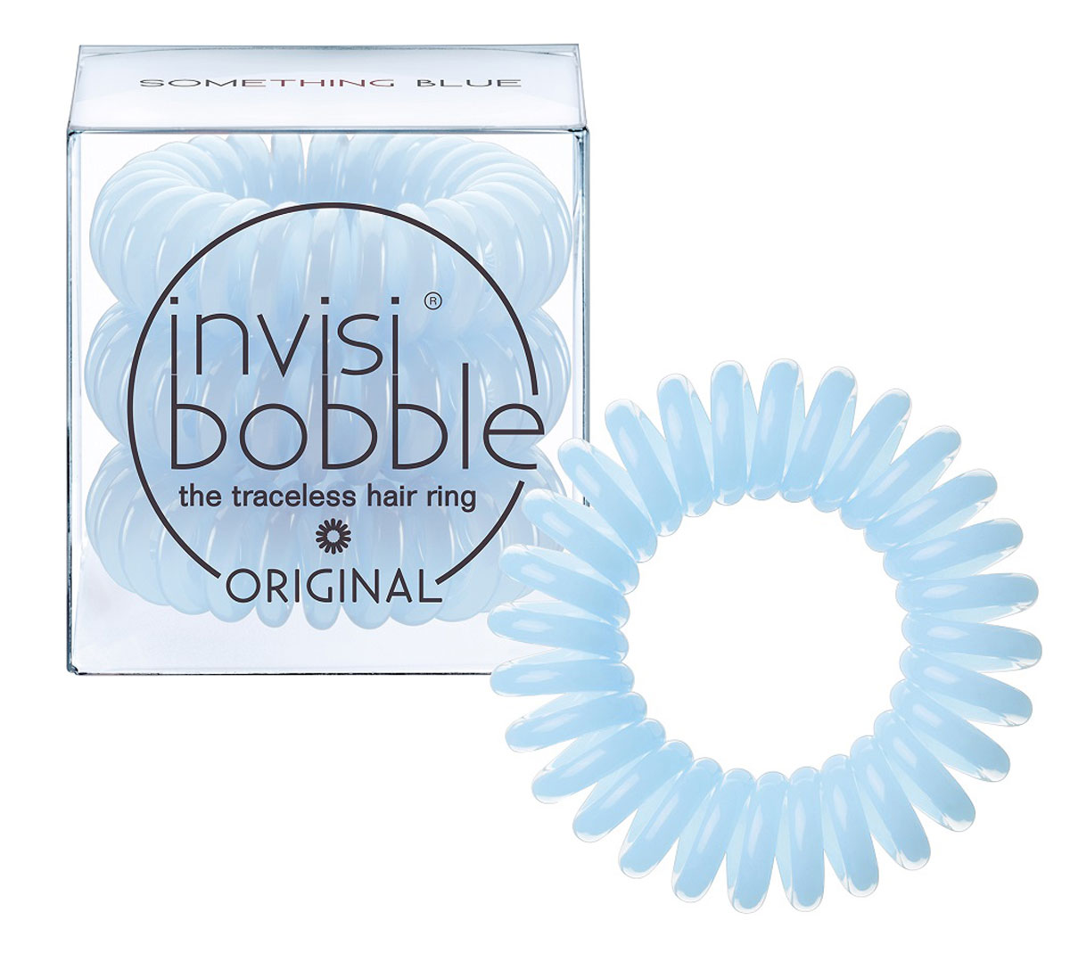 Invisibobble Резинка-браслет для волос Original Something Blue, 3 штСерьги с подвесками Invisibobble Резинка-браслет для волос Original Something Blue, 3 штСерьги с подвескамиВ нежно-голубой оттенок invisibobble something blue из коллекции ORIGINAL просто невозможно не влюбиться! В коллекцию ORIGINAL вошли наиболее популярные цвета резинок-браслетов, а также новые цвета для создания безупречного образа на каждый день. Резинки-браслеты invisibobble подходят для всех типов волос, надежно фиксируют прическу, не оставляют заломов и не вызывают головную боль благодаря неравномерному распределению давления на волосы. Кроме того, они не намокают и не вызывают аллергию при контакте с кожей, поскольку изготовлены из искусственной смолы.C резинками Invisibobble можно легко создавать разнообразные прически. Резинки прочно держат волосы любой длины, при этом, не стягивая их слишком туго. Телефонный провод позволяет с легкостью и без вреда для волос протягивать пряди под спираль и ослаблять уже закрепленные для придания объема прическе. Invisibobble Original идеально подходят для ежедневного применения.Не комедогенна.