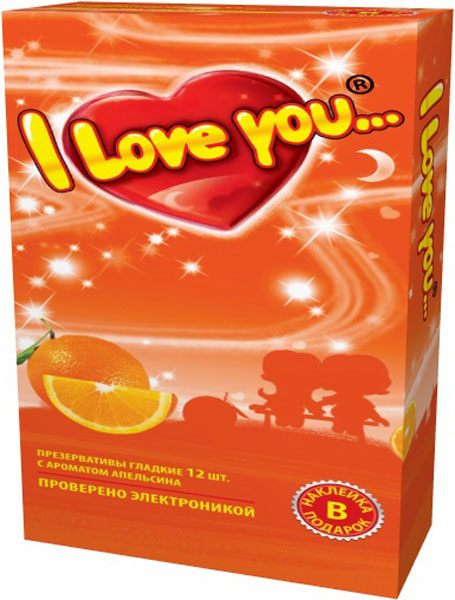 I Love You презервативы с ароматом апельсина, 12 шт5010777139655 I Love You презервативы с ароматом апельсина, 12 шт5010777139655Гладкие презервативы нового поколения в силиконовой смазке с накопителем. Произведены из латекса, проверены электроникой. Только для одноразового использования. Презервативы I LOVE YOU при правильном использовании, обеспечивают надёжную защиту от нежелательной беременности и заболеваний передающихся половым путём в том числе и ВИЧ. Ни одно средство предохранения не гарантирует 100% защиты. Перед использованием необходимо ознакомится с инструкцией внутри упаковки. Фасовка презервативов I LOVE YOU № 12: в одном блоке (шоу-боксе) 12 упаковок, в каждой упаковке 12 презервативов.