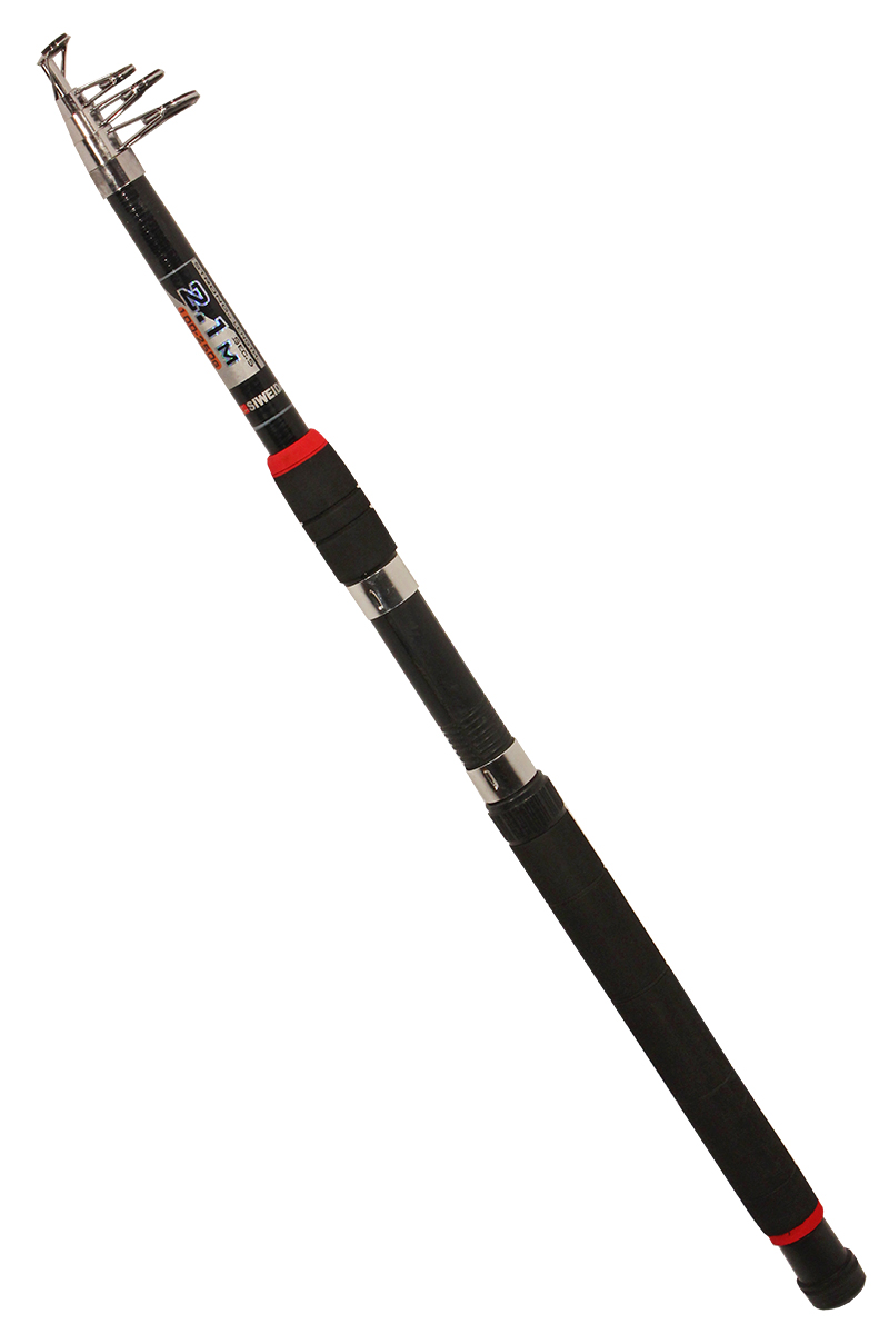 Спиннинг телескопический SWD Leopard, в чехле, 2,1 м, 100-250 гКомфорт Спиннинг телескопический SWD Leopard, в чехле, 2,1 м, 100-250 гКомфортмощный телескопический спиннинг. Длина 2,1 м. материал бланка – стеклопластик. мощный бланк позволяет далеко забрасывать тяжелые приманки и кормушки. может использоваться как донная удочка.