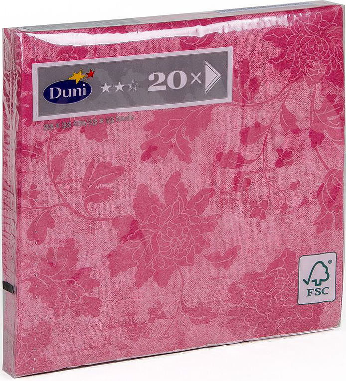 Салфетки бумажные Duni Венеция Роуз, 3-слойные, 33 х 33 см, 20 штVT-1520(SR) Салфетки бумажные Duni Венеция Роуз, 3-слойные, 33 х 33 см, 20 штVT-1520(SR)Трехслойные бумажные салфетки изготовлены из экологически чистого, высококачественного сырья - 100% целлюлозы. Салфетки выполнены в оригинальном и современном стиле, прекрасно сочетаются с любым интерьером и всегда будут прекрасным и незаменимым украшением стола.