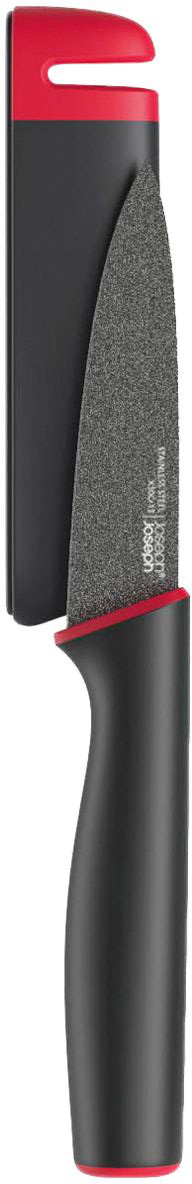 Нож Joseph Joseph Slice & Sharpen, в чехле со встроенной ножеточкой94672 Нож Joseph Joseph Slice & Sharpen, в чехле со встроенной ножеточкой94672Нож Joseph Joseph Slice & Sharpen с коротким лезвием, предназначенный для эффективной очистки различных продуктов. Дополнен защитным чехлом со встроенной керамической точилкой. Лезвие из нержавеющей стали располагает не прилипающим покрытием, благодаря чему готовка становится более лёгкой и гигиеничной.Для удобной и безопасной заточки основа чехла-точилки оснащена нескользящим покрытием.